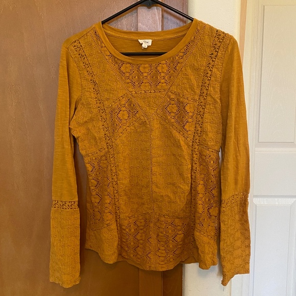 Anthro Eze Sur Mer Embroidered Lace Shirt - Picture 1 of 8